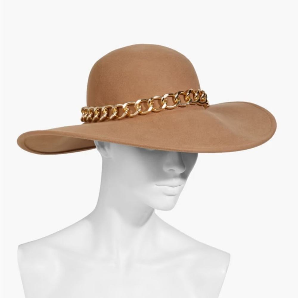 Eugenia Kim Honey chain-trimmed wool-felt hat